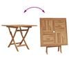 vidaXL Hage Spisegruppe 3 pcs Brun Heltre teak