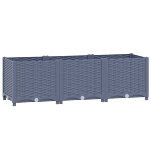 vidaXL H&oslash;ybed 120x40x38 cm polypropylen