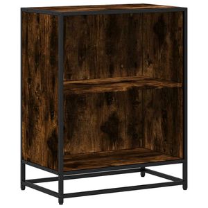 vidaXL Bokhylle r&oslash;kt eik 60x35x76 cm konstruert tre