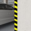 vidaXL Hjørnebeskytter gul og svart 4x3x100 cm PU