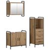 vidaXL Baderomsskapsett 3 stk. Artisan eik 40 x 36 x 109,5 cm