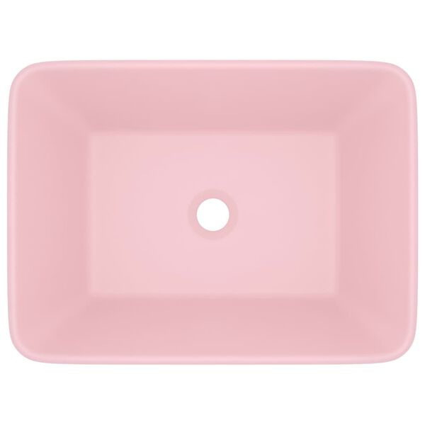 vidaXL Luksuri&oslash;s servant matt rosa 41x30x12 cm keramisk