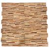 vidaXL 3D Veggkledninger 10 stk 1,08 m&sup2; heltre teak