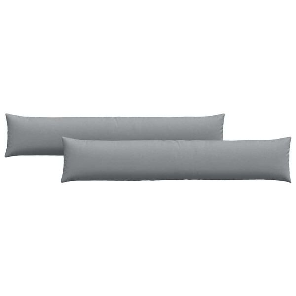 vidaXL Sofaputer 2 pcs Lysegrå 200 x 40 cm stoff
