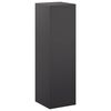 vidaXL Planteholder Svart 30 x 30 x 100 cm St&aring;l