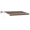 vidaXL Uttrekkbar markise Gr&aring;brun 300 x 250 cm Stoff og Aluminium