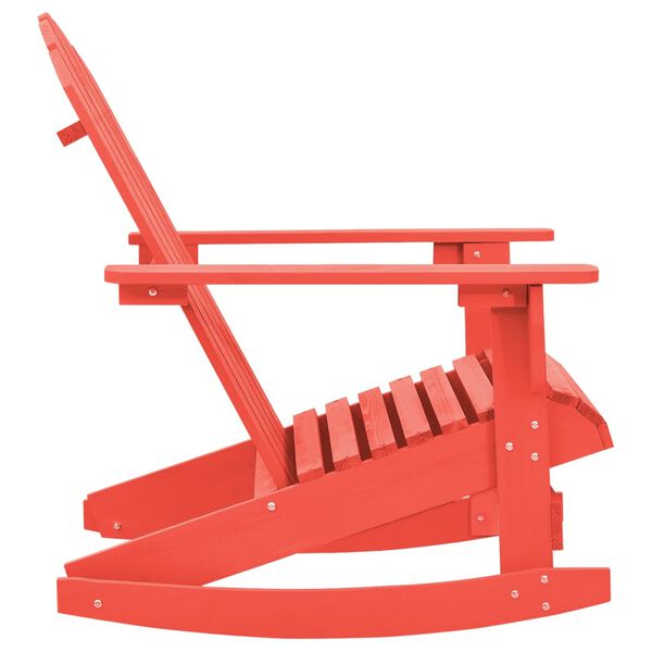 vidaXL Adirondack gyngestol heltre gran rød