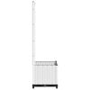 vidaXL Plantekasse med espalier hvit 40x40x136 cm PP