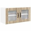 vidaXL Vegghylle PORTO Sonoma eik 80 x 31 x 40 cm Konstruert tre