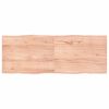 vidaXL Bordplate lysebrun 160x60x(2-4)cm behandlet heltre naturlig