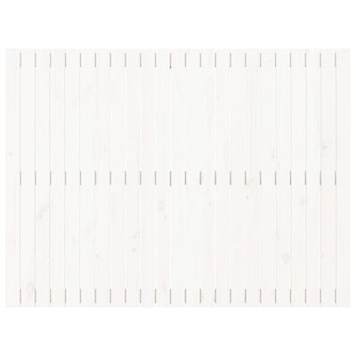 vidaXL Veggmontert sengegavl hvit 146,5x3x110 cm heltre furu