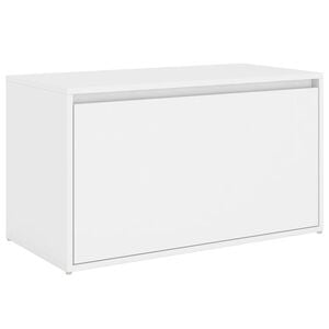 vidaXL Gangbenk 80x40x45 cm hvit konstruert tre
