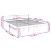 vidaXL Seniorseng 180x200 cm heltre furu