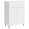 vidaXL Serviesskap Hvit 66 x 34,5 x 92 cm Konstruert tre