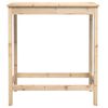 vidaXL Barbord 100x50x110 cm heltre furu