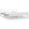 vidaXL Sengeramme hvit heltre 160x200 cm