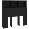 vidaXL Sengegavlskap svart 100x19x103,5 cm