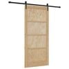 vidaXL Skyved&oslash;r ORKDAL 93 x 202 cm Konstruert tre Naturlig og svart