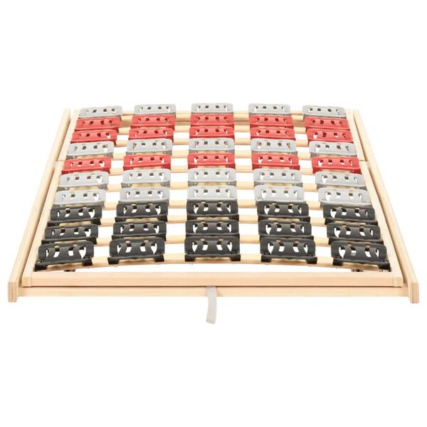 vidaXL Sengebunn med 12 lameller justerbar hode- og fotdel 80x200 cm