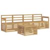vidaXL Utend&oslash;rs sofa-sett 5 pcs Hvit Solid akasietre
