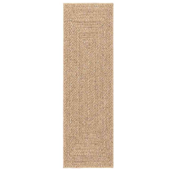 vidaXL Teppe ZIZUR 80x250 cm jute-utseende innendørs og utendørs