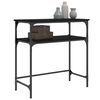 vidaXL Konsollbord svart 75x35,5x75 cm konstruert tre