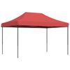 vidaXL Sammenleggbart partytelt pop-up burgunder 410x279x315 cm