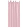 vidaXL Mørkleggende Gardiner med Ringer 2 pcs Babyrosa 260 x 140 cm