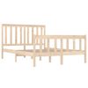 vidaXL Sengeramme heltre furu 135x190 cm Double