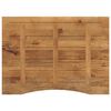 vidaXL Skrivebordsplate med kurve 100x80x2,5 cm heltre grovt mangotre