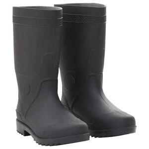 vidaXL Regnst&oslash;vler svart str 38 PVC