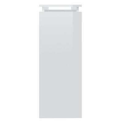 vidaXL Konsollbord høyglans hvit 102x30x80 cm sponplate