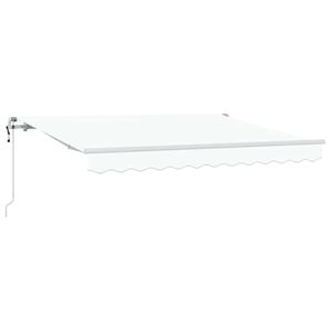 vidaXL Innvendbar Markise Hvit 250 x 200 cm stoff