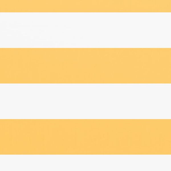 vidaXL Balkongskjerm hvit og gul 75x500 cm oxfordstoff