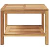 vidaXL Kaffebord Brun 60 x 60 x 45 cm Heltre teak