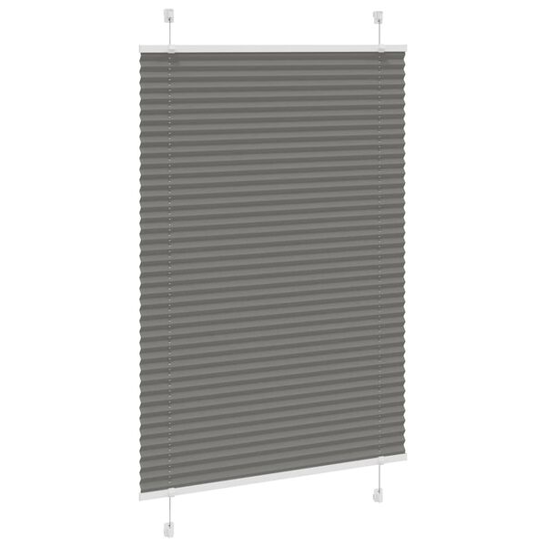 vidaXL pliss&eacute;gardin antrasitt 85x150 cm Stoff Bredde 84,4 cm Polyester