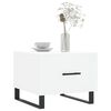 vidaXL Salongbord 2 stk hvit 50x50x40 cm konstruert tre