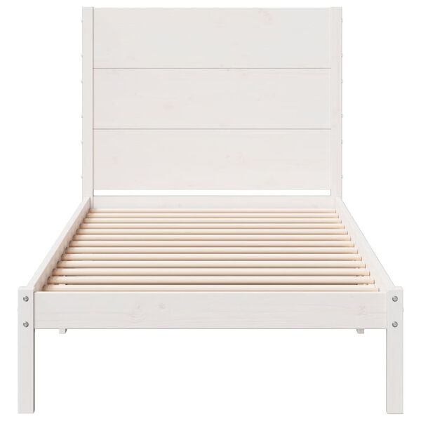 vidaXL Ekstra lang sengeramme uten madrass hvit 100x220 cm heltre