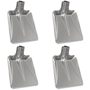 vidaXL Spadehode 4 pcs s&oslash;lv 43 x 32,5 cm Aluminium