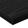 vidaXL Bokhyllebrett 4 pcs Svart 60 x 10 x 1,5 cm Konstruert tre