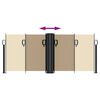 vidaXL Uttrekkbar sidemarkise 100x600 cm beige