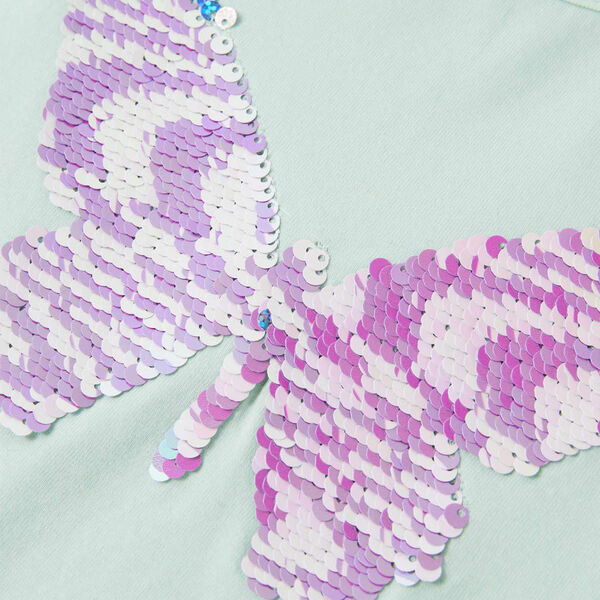 T-skjorte for barn med korte ermer lysemynte 92