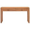 vidaXL Skrivebord med 2 skuffer 140x40x75 cm teak