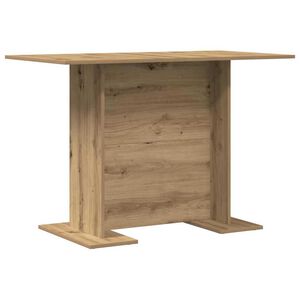 vidaXL Spisebord 110 x 60 x 75 cm Konstruert tre Artisan Eik