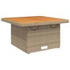 vidaXL Hagebord beige 80x80x71 cm polyrotting og akasie