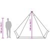 vidaXL Familietelt tipi for 6 personer kamuflasje vanntett