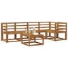 vidaXL Sofa sett 6 pcs Naturlig Solid akasietre