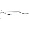 vidaXL Automatisk uttrekkbar markise med LED brun 300x250 cm