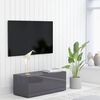 vidaXL TV-benk h&oslash;yglans gr&aring; 80x34x30 cm konstruert tre