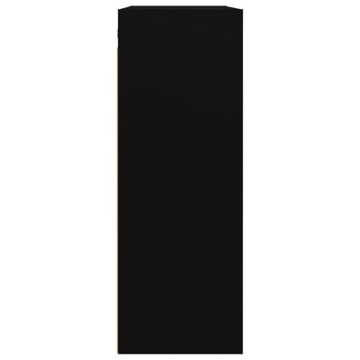 vidaXL Hengende veggskap svart 69,5x32,5x90 cm